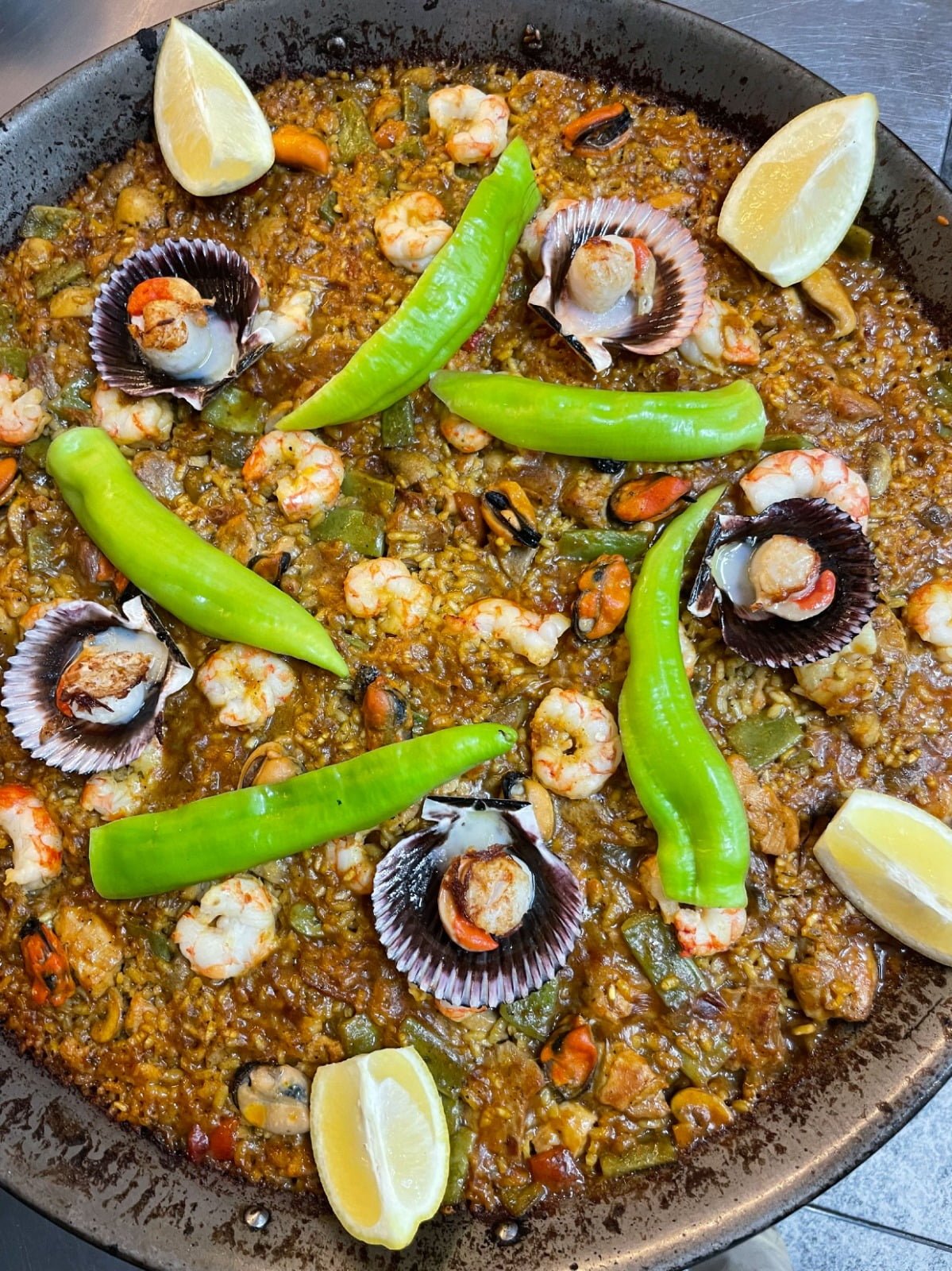 Paella mixta ciega