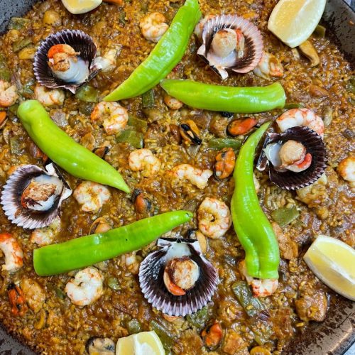 Paella mixta ciega